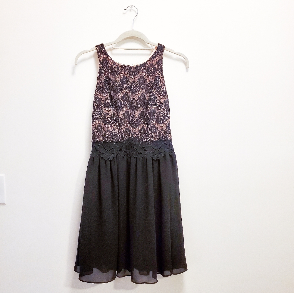 Black Fit and Flare Dress